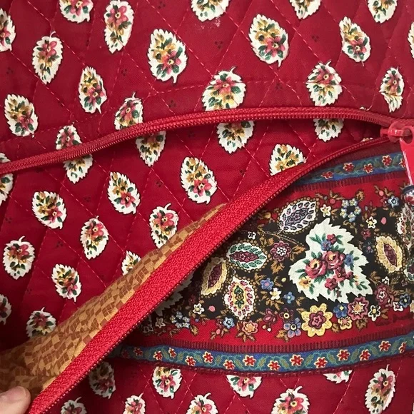 Vera Bradley garment bag EUC Red Leaf retired pattern 1997 - Picture 5 of 9